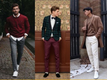 Cách phối đồ giáng sinh mùa thu đông cho nam nhanh gọn phong cách