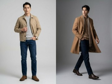 Cách phối đồ mùa đông với quần jean nam đẹp hợp phong cách