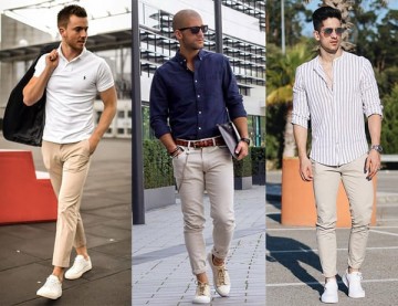 Cách phối quần Chinos nam đơn giản chuẩn phong cách thời trang
