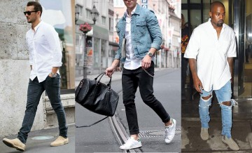 Phối đồ nam áo sơ mi trắng ấn tượng cùng kiểu quần nào?