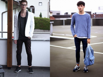 Phối quần jean nam với giày sneaker ấn tượng khi phối cùng trang phục nào?