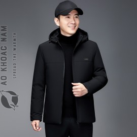 Áo khoác phao lót lông nam tính