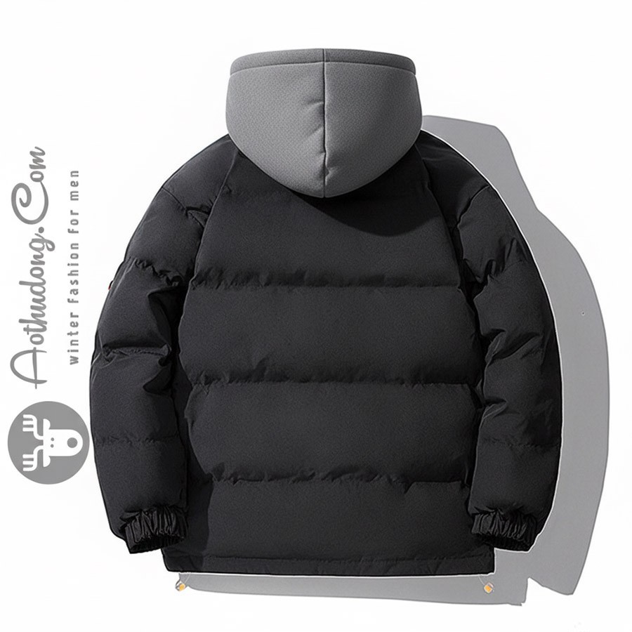 Áo khoác phao hoodies trẻ cao cấp - Ảnh 3
