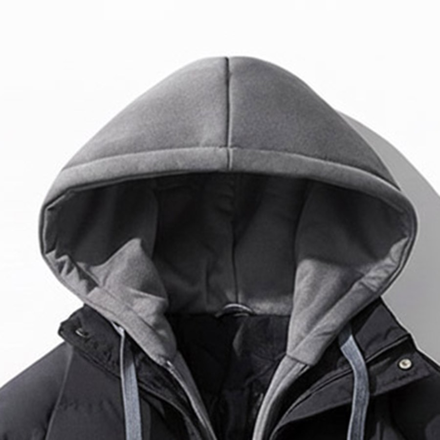 Áo khoác phao hoodies trẻ cao cấp - Ảnh 4