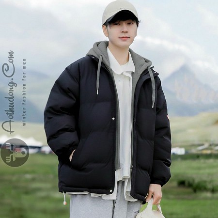 Áo khoác phao hoodies trẻ cao cấp
