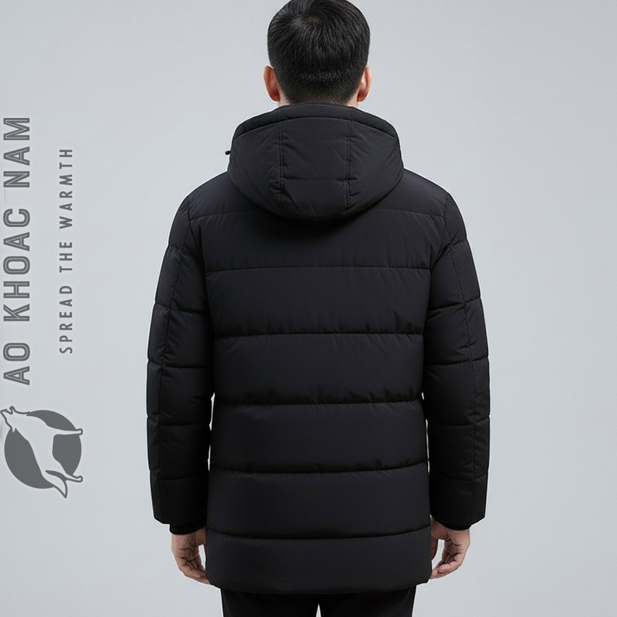 Áo khoác phao nam lót lông - Ảnh 2