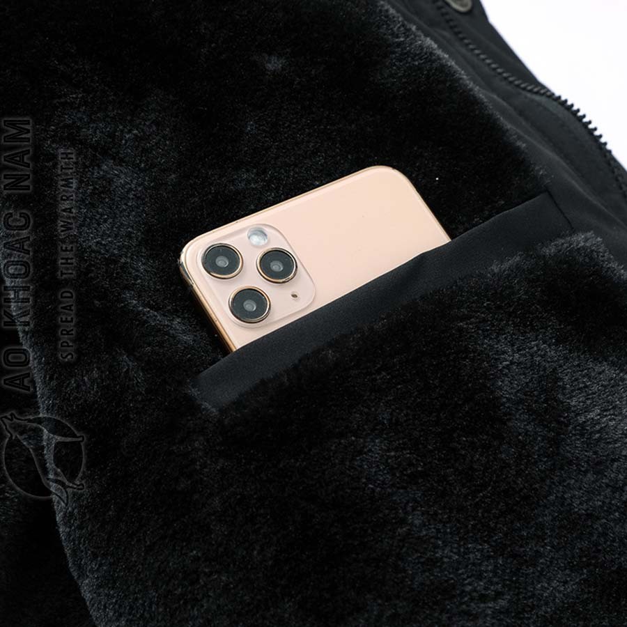 Áo khoác phao nam lót lông - Ảnh 6