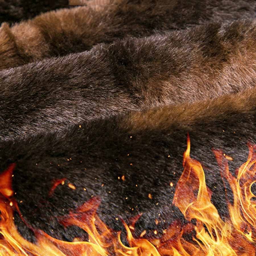 Áo khoác nam lót lông cao cấp mới - Ảnh 7