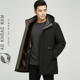 Áo khoác nam lót lông cao cấp mới