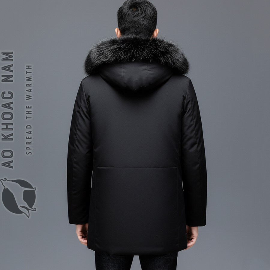 Áo khoác nam lót lông cao cấp - Ảnh 2