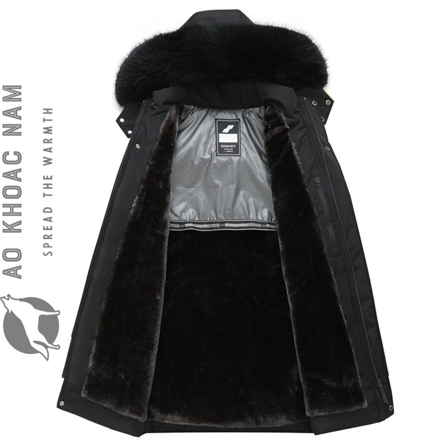 Áo khoác nam lót lông cao cấp - Ảnh 3