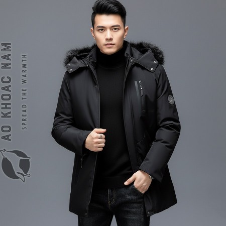 Áo khoác nam lót lông cao cấp